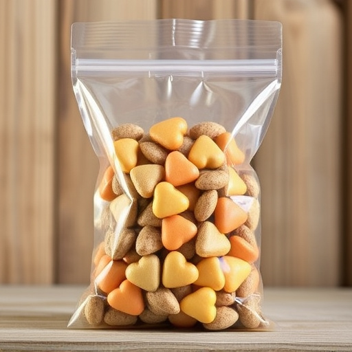 Clear bag of sunflower hearts seeds