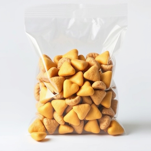 Clear bag of sunflower hearts seeds