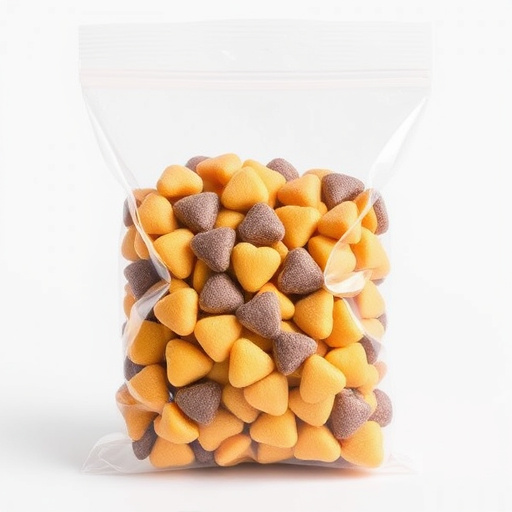 Clear bag of sunflower hearts seeds