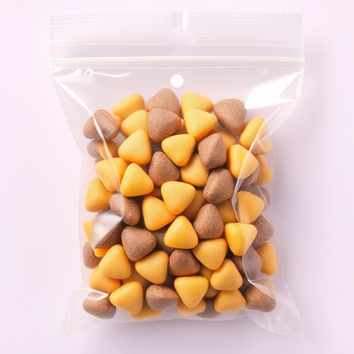 Clear bag of sunflower hearts seeds