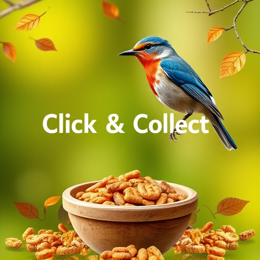 Click-and-collect bird food website banner