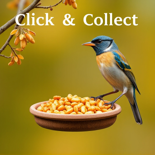 Click-and-collect bird food website banner