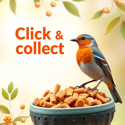 Click-and-collect bird food website banner