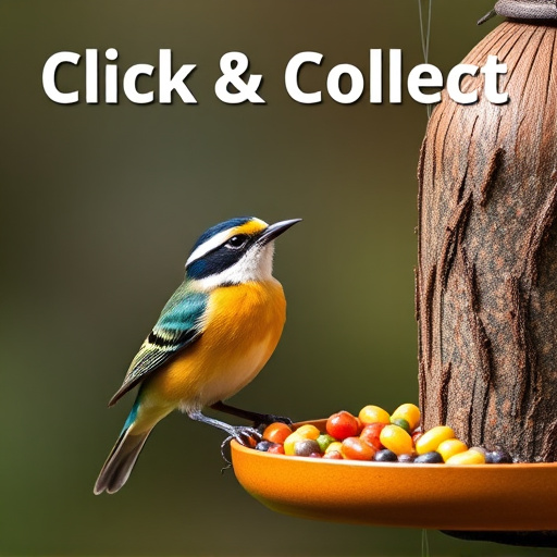 Click-and-collect bird food website banner