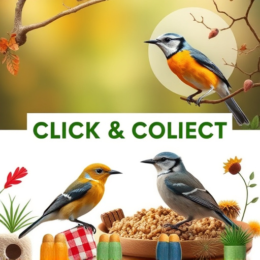 Click-and-collect bird food website banner