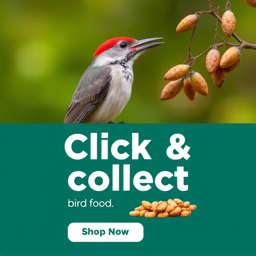 Click-and-collect bird food website banner