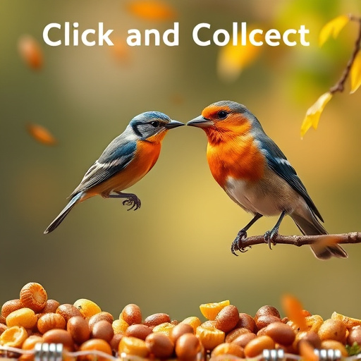 Click-and-collect bird food website banner