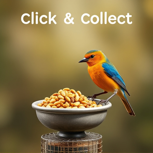 Click-and-collect bird food website banner