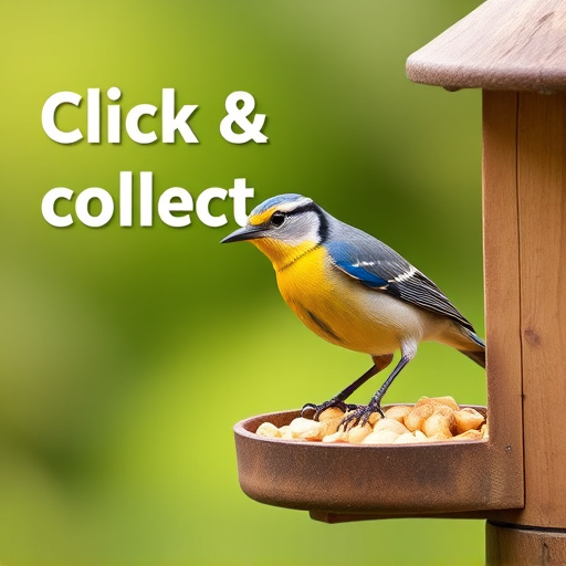 Click-and-collect bird food website banner