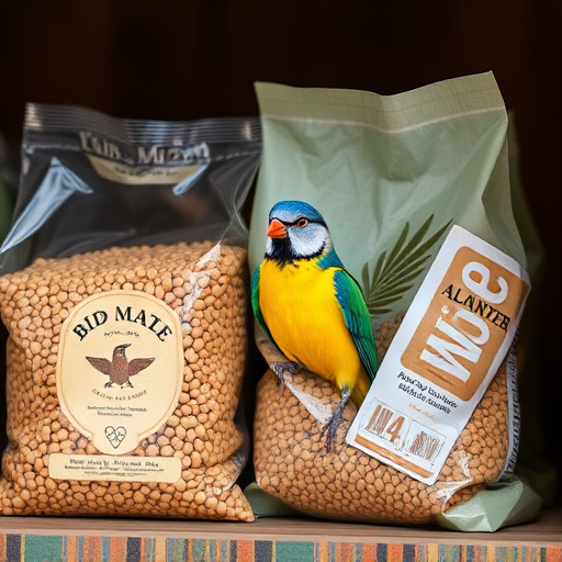 Close-up of affordable bird food bags