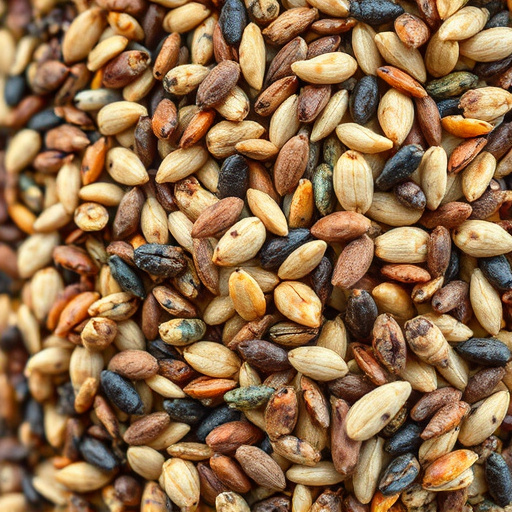 Close-up of bird seed texture UK