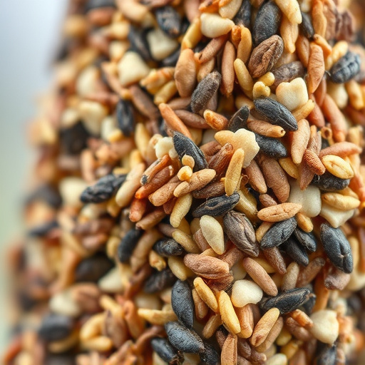 Close-up of bird seed texture UK