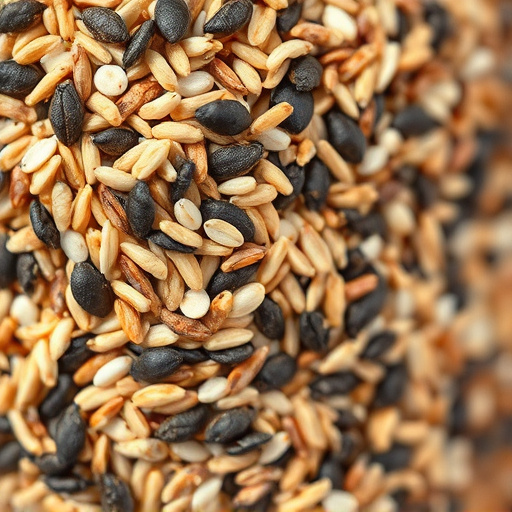 Close-up of bird seed texture UK