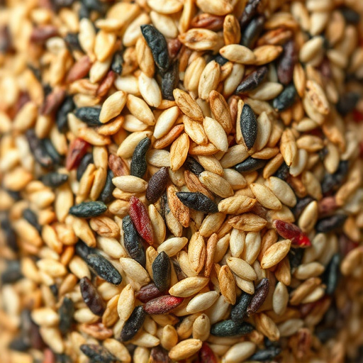 Close-up of bird seed texture UK