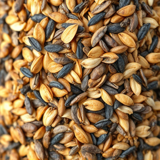 Close-up of bird seed texture UK