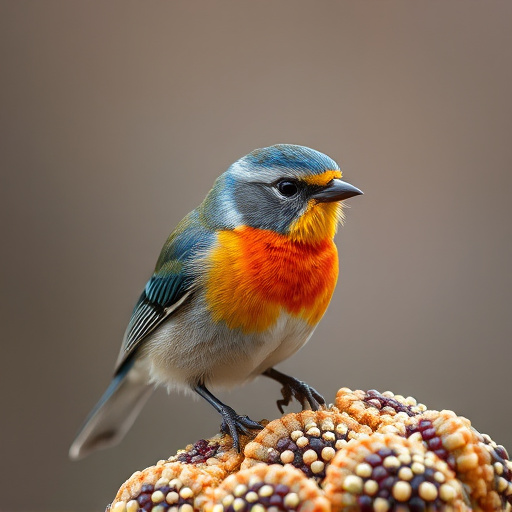 Close-up of colorful wild bird seed
