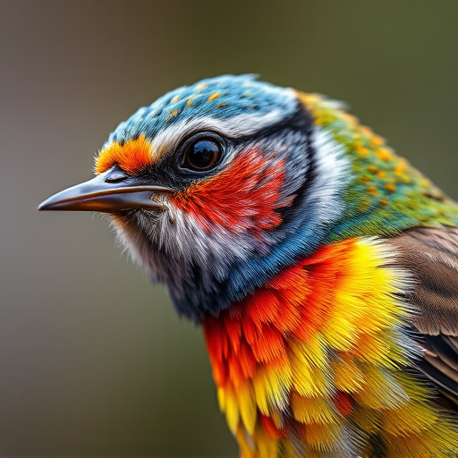 Close-up of colorful wild bird seed