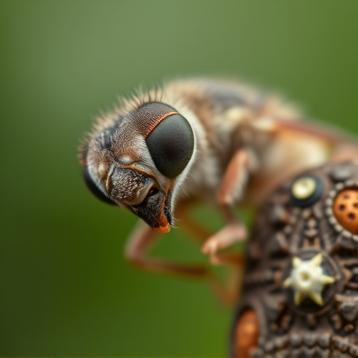 Close-up of fledgling eating insects