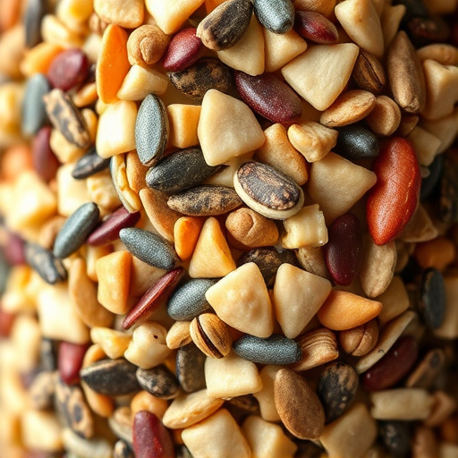 Close-up of mixed bird seed blend