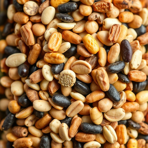 Close-up of mixed bird seed blend