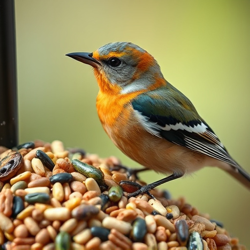 Close-up of mixed bird seed blend