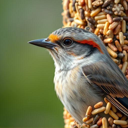 Close-up of mixed bird seed blend