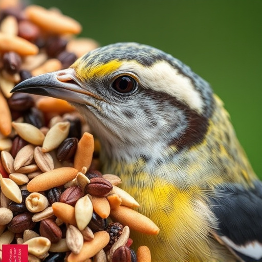 Close-up of mixed bird seed blend