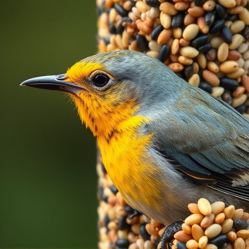 Close-up of mixed bird seed blend