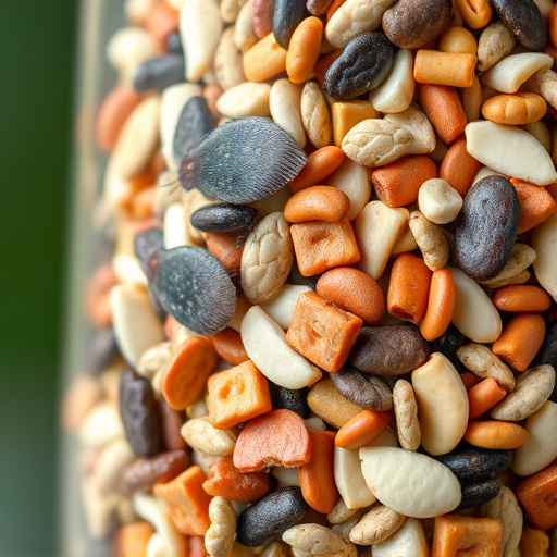 Close-up of mixed bird seed blend