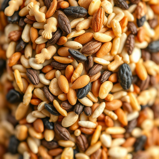 Close-up of mixed bird seed blend