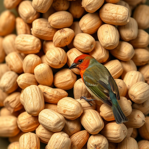 Close-up of peanuts for garden birds