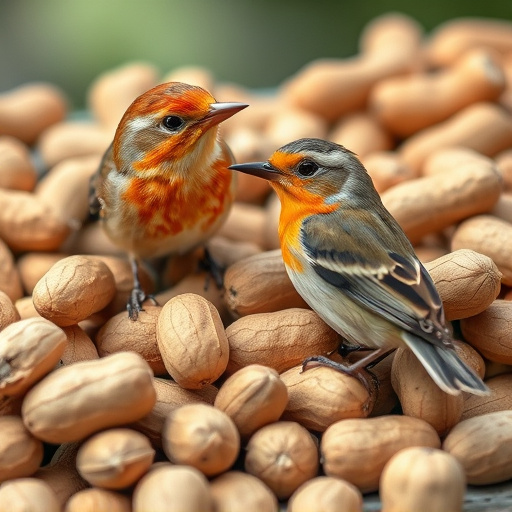 Close-up of peanuts for garden birds