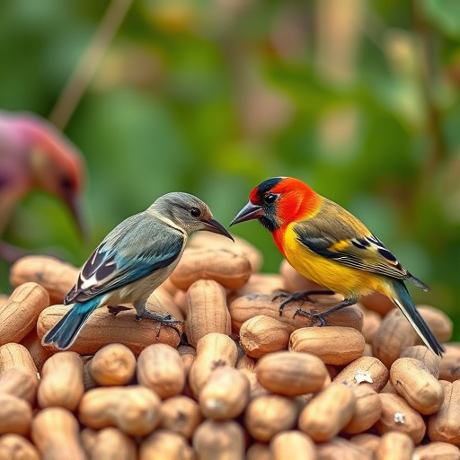 Close-up of peanuts for garden birds