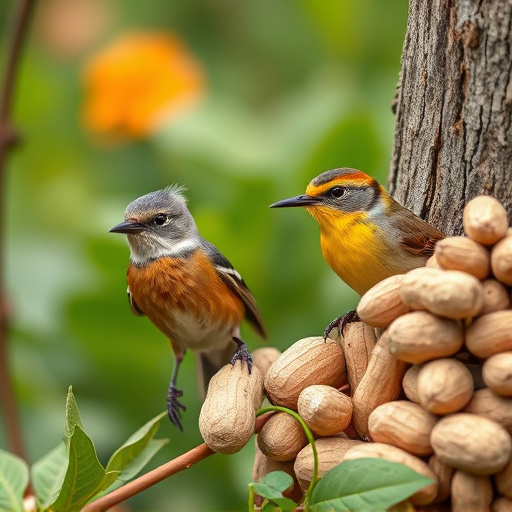 Close-up of peanuts for garden birds