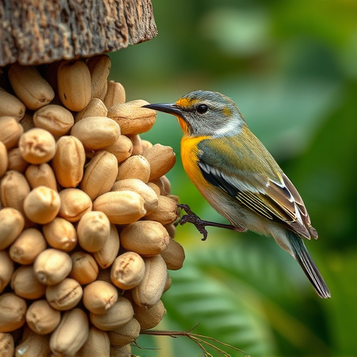 Close-up of peanuts for garden birds
