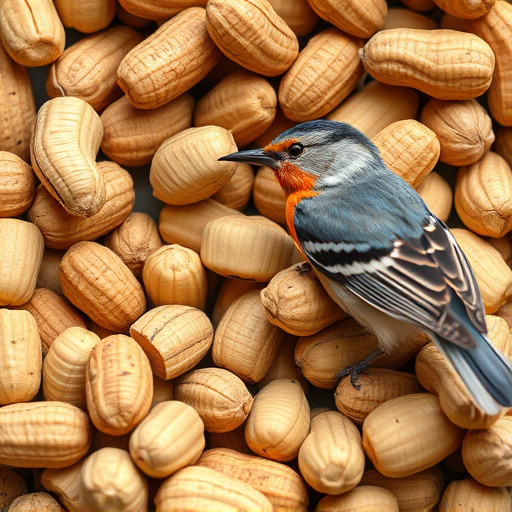 Close-up of peanuts for garden birds