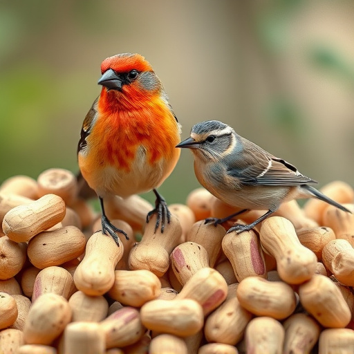 Close-up of peanuts for garden birds