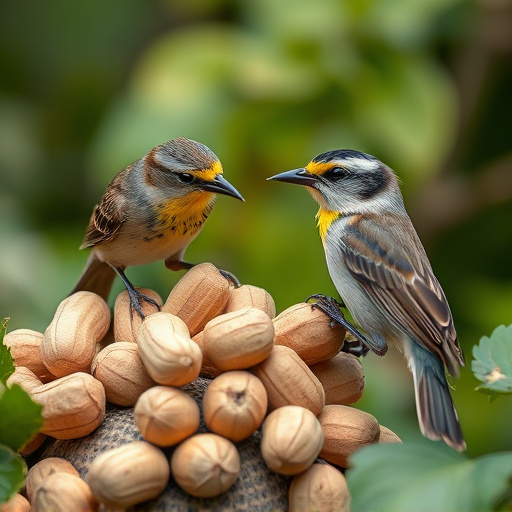 Close-up of peanuts for garden birds