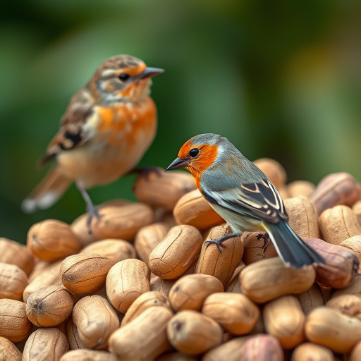 Close-up of peanuts for garden birds