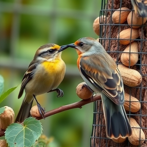 Close-up of peanuts for garden birds