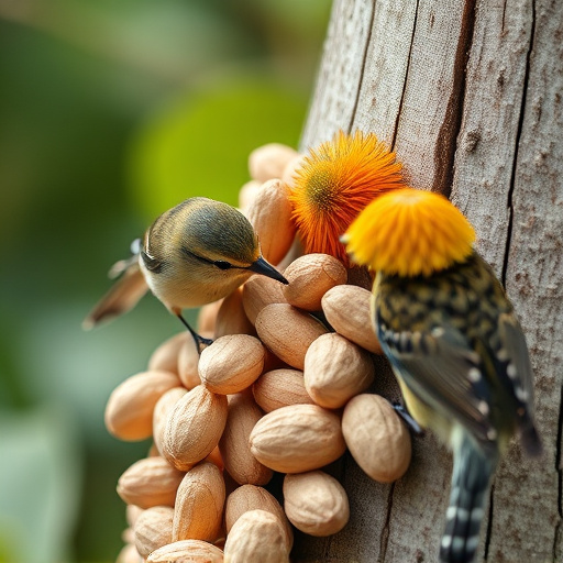 Close-up of peanuts for garden birds