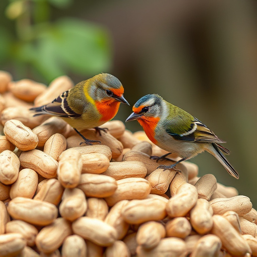 Close-up of peanuts for garden birds