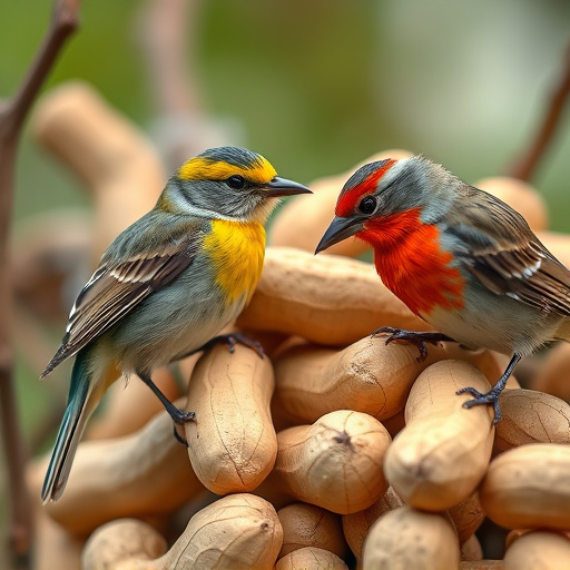Close-up of peanuts for garden birds