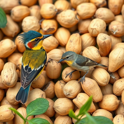 Close-up of peanuts for garden birds