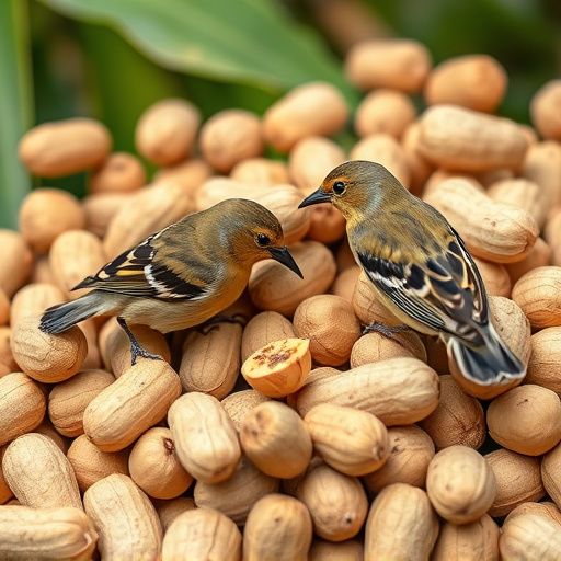 Close-up of peanuts for garden birds