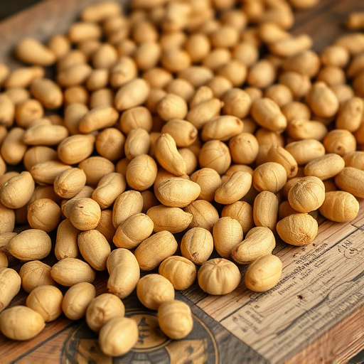 Close-up of peanuts on feeding table