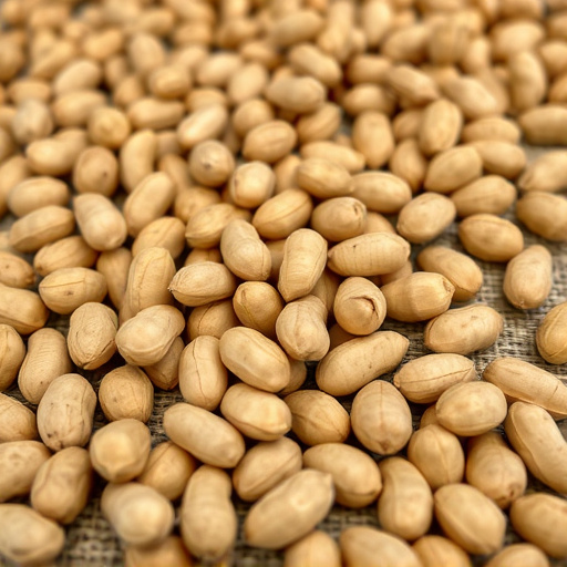 Close-up of peanuts on feeding table