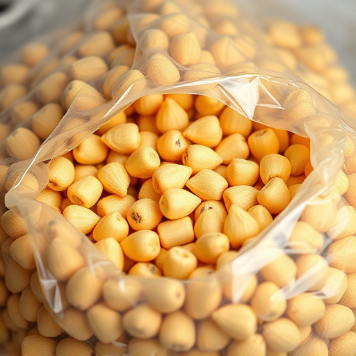 Close-up of premium sunflower hearts in bag