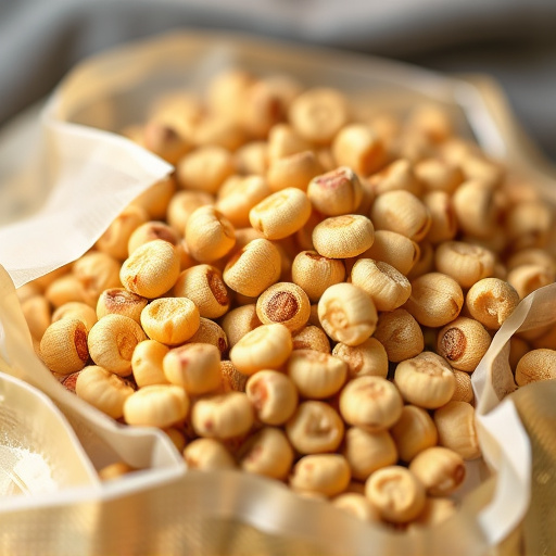Close-up of premium sunflower hearts in bag