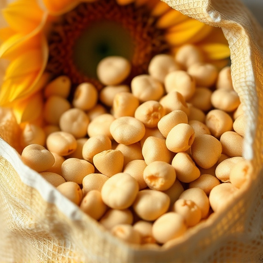Close-up of premium sunflower hearts in bag